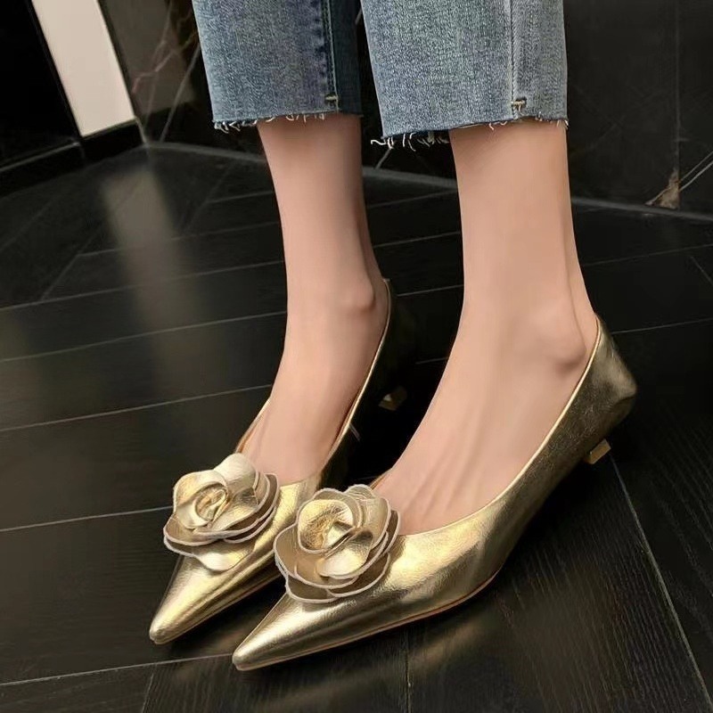 Slingback Pumps Women - Stiletto Single Shoes Autumn New Pointed
