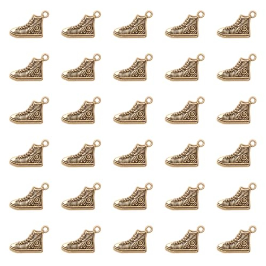 Women Shoes Nz - 50 Pcs Sneakers Charms 0.6 x