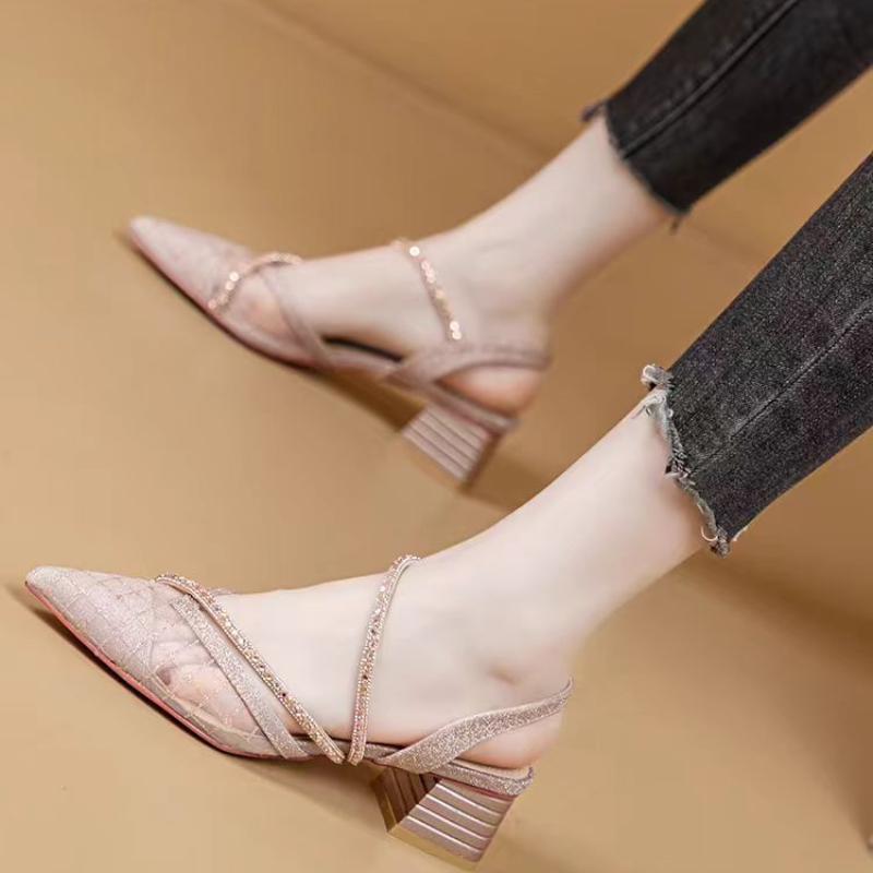 French Style Rhinestone Mesh P - Women Shoes Formal 리뷰 및 가격