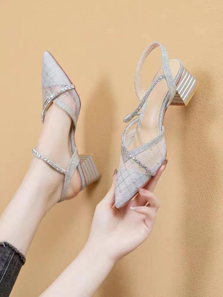 French Style Rhinestone Mesh P - Women Shoes Formal 리뷰 및 가격