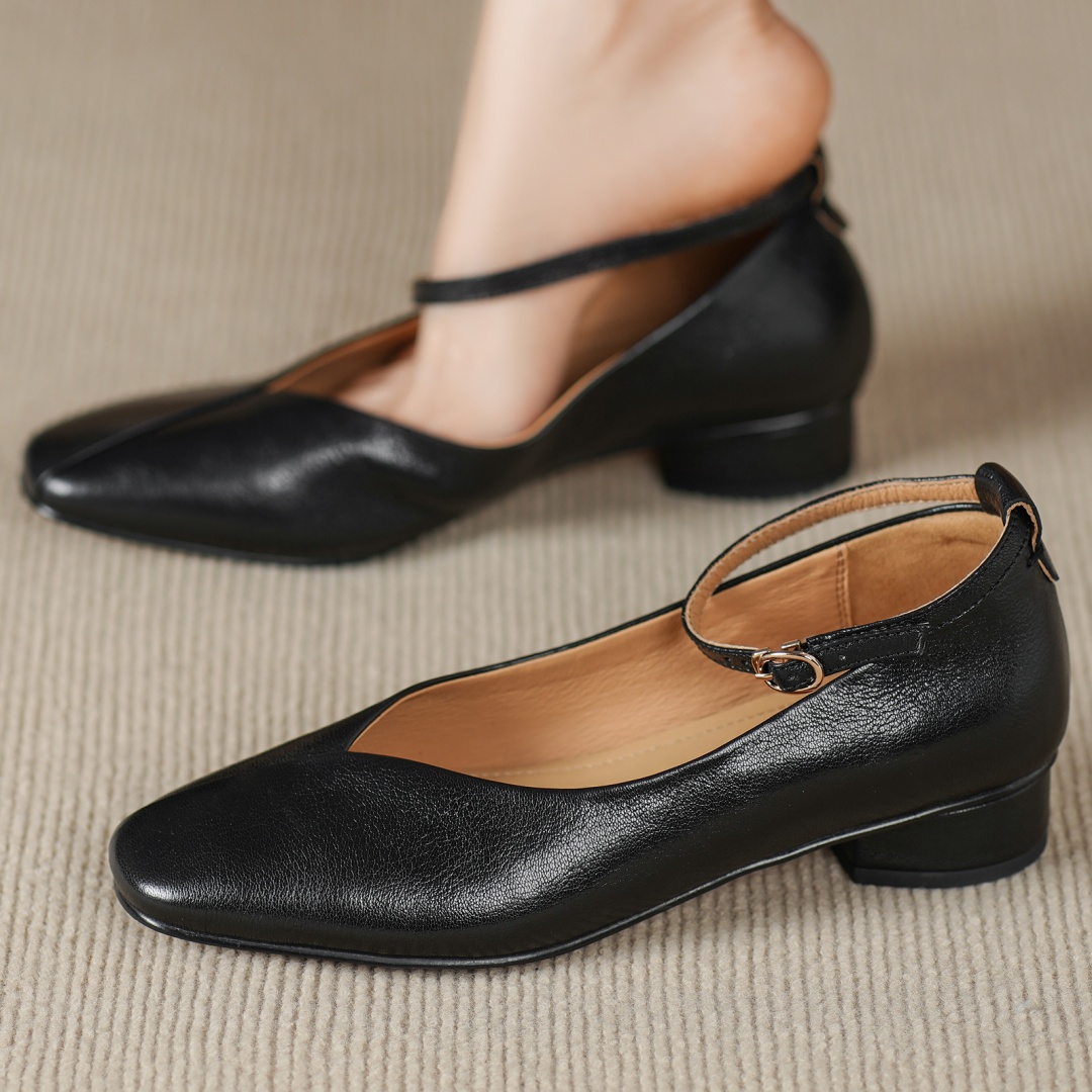 danxuefei women's sheepskin sq - Ankle Strap Heels 리뷰 및 가격