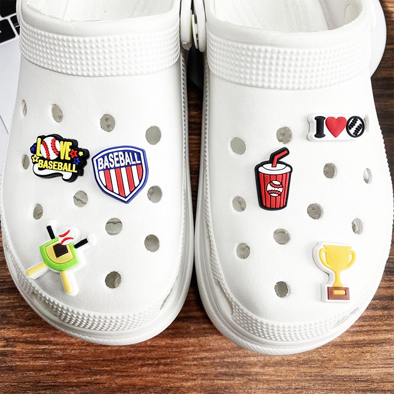 New 1Pcs PVC Baseball Game Sho - Croc Style Clog 리뷰 및 가격