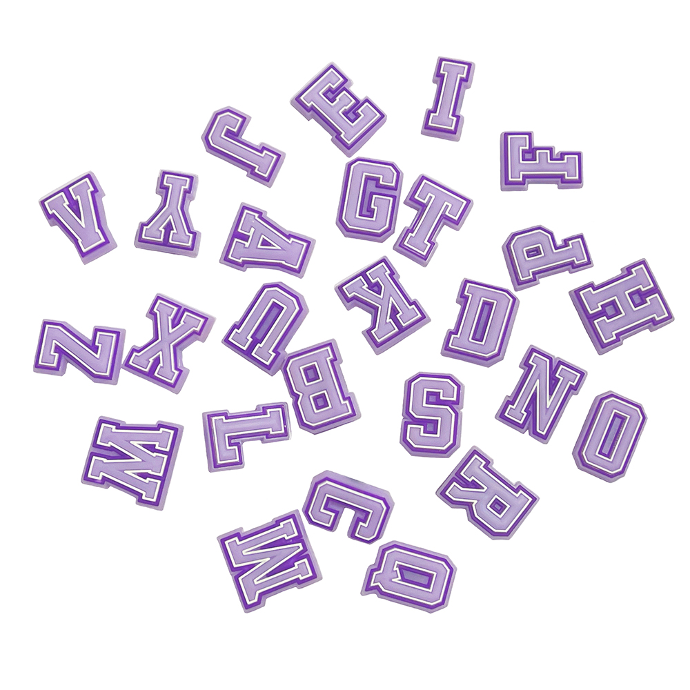 New Purple Alphabet Letter Pin - Croc Style Clog 리뷰 및 가격