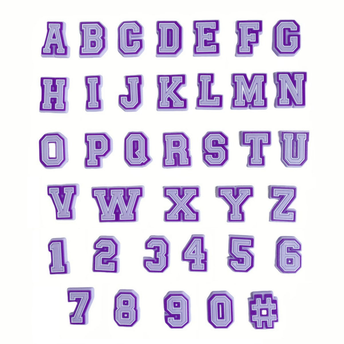 New Purple Alphabet Letter Pin - Croc Style Clog 리뷰 및 가격