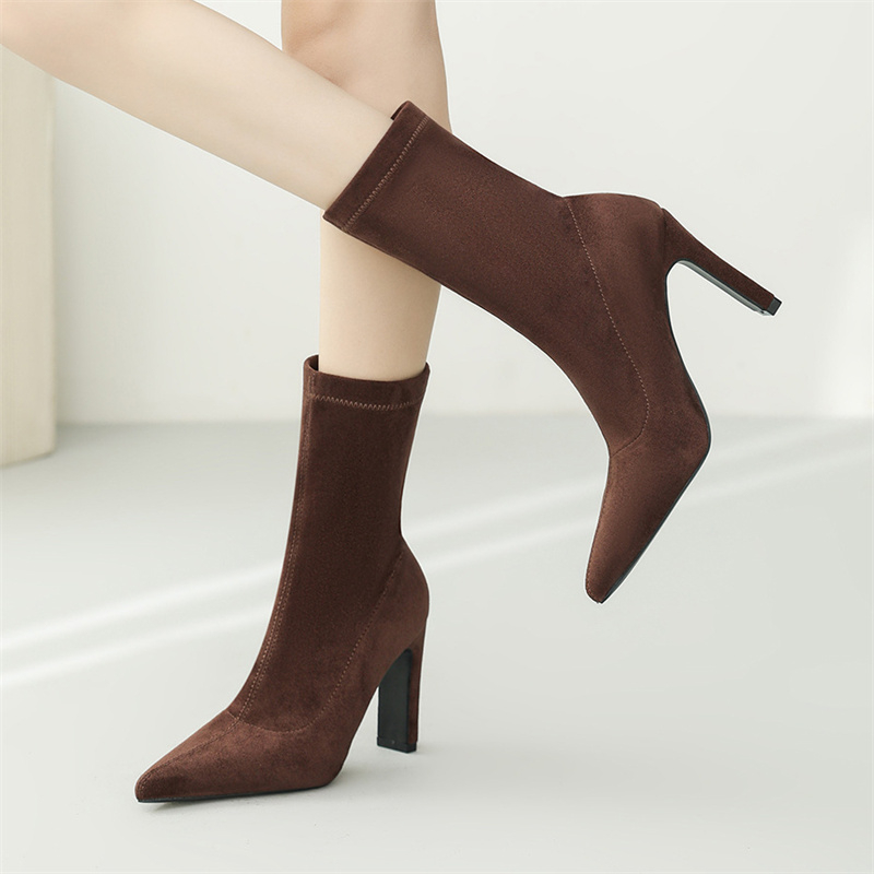 Eilyken Winter Thick Heel Sock - Sock Boot Women 리뷰 및 가격