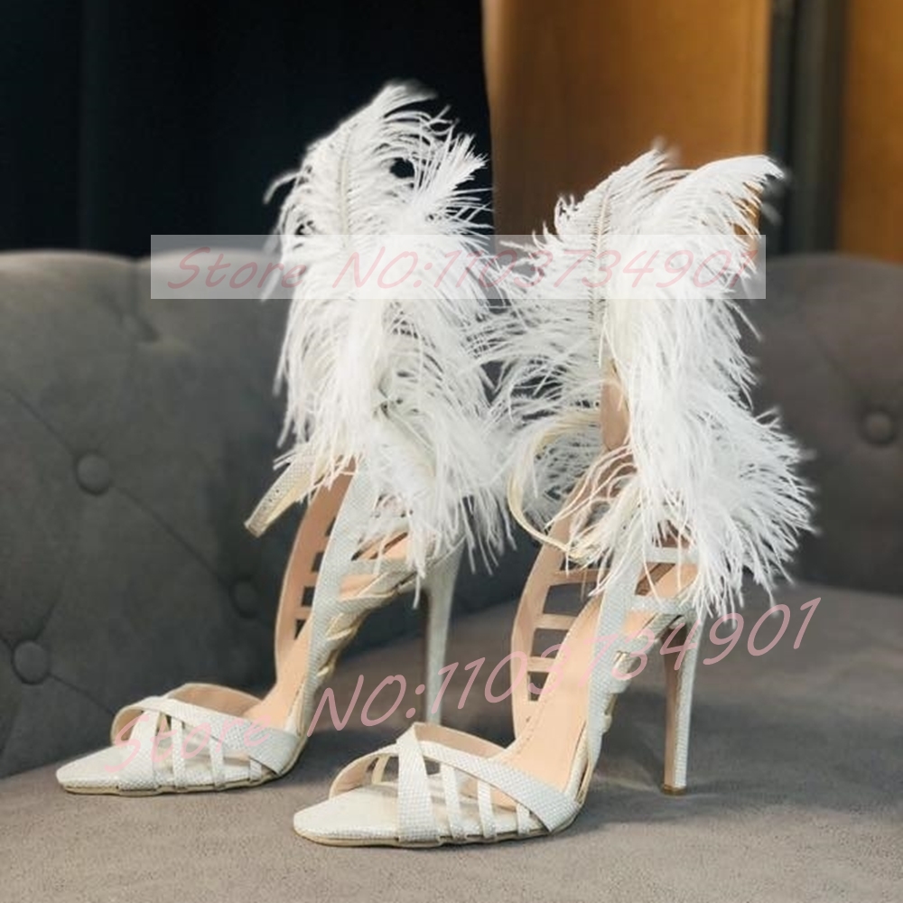 Glam Feather Sequins Stiletto  - Women'S Shoes Trendy 리뷰 및 가격