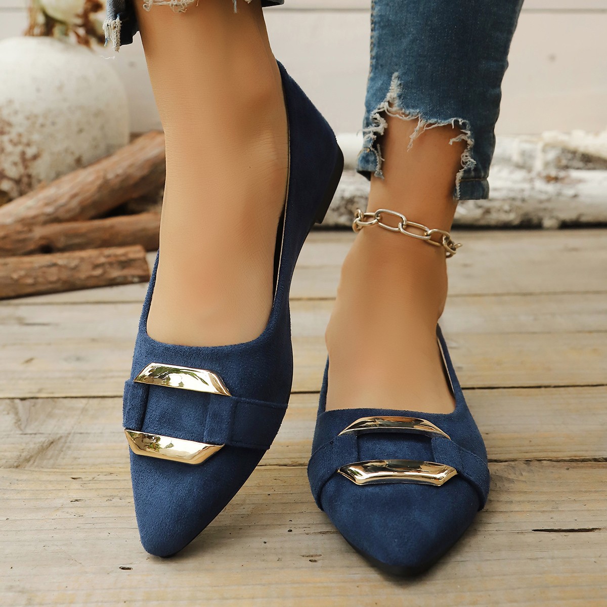 Spring and Autumn Elegant Poin - Women Shoes Casual 리뷰 및 가격