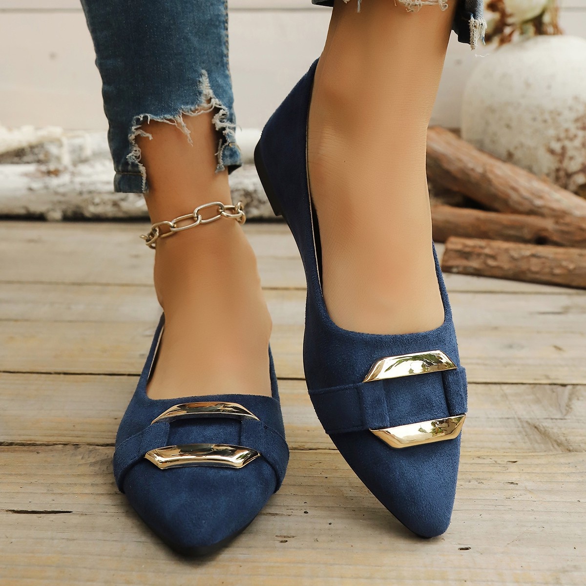 Spring and Autumn Elegant Poin - Women Shoes Casual 리뷰 및 가격