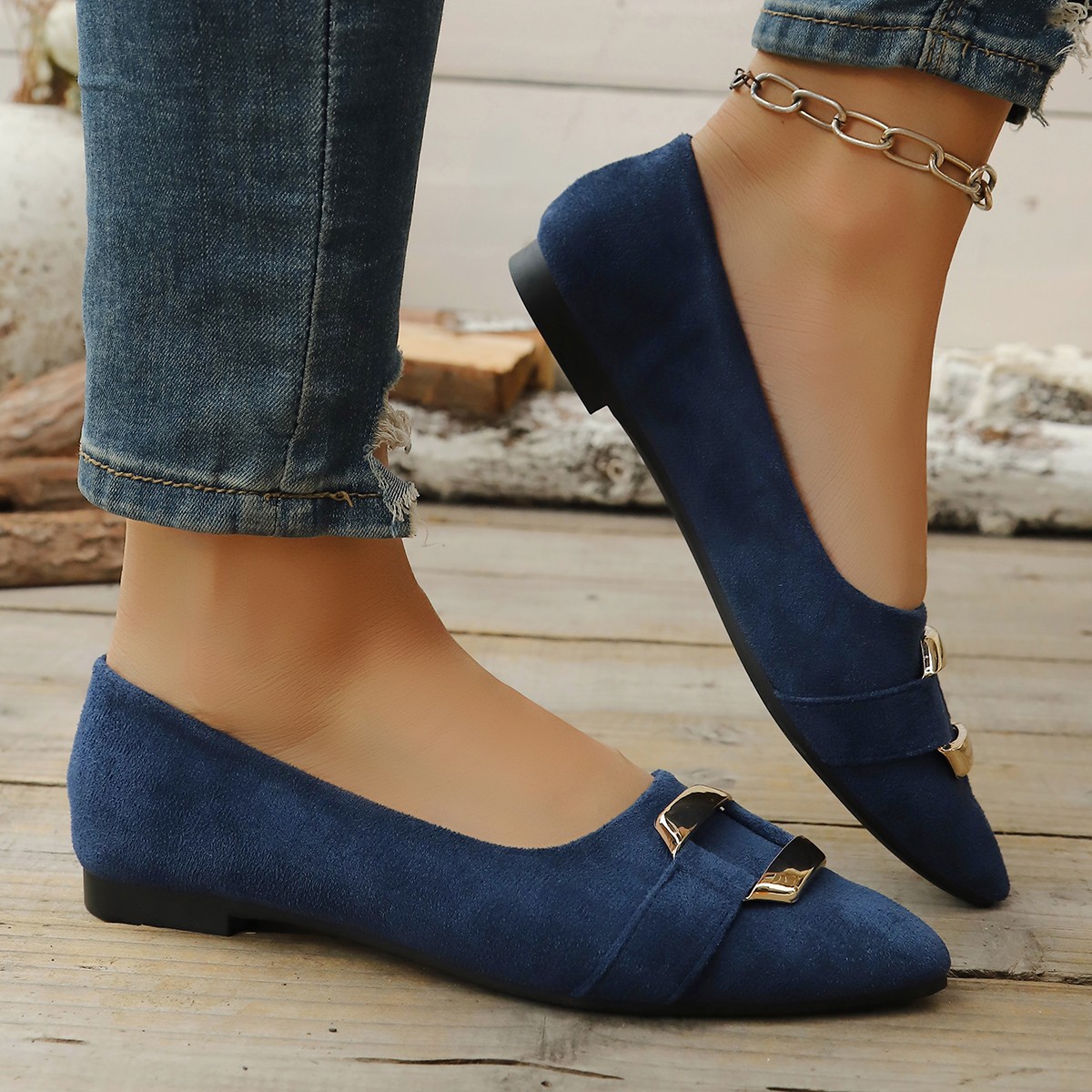 Spring and Autumn Elegant Poin - Women Shoes Casual 리뷰 및 가격