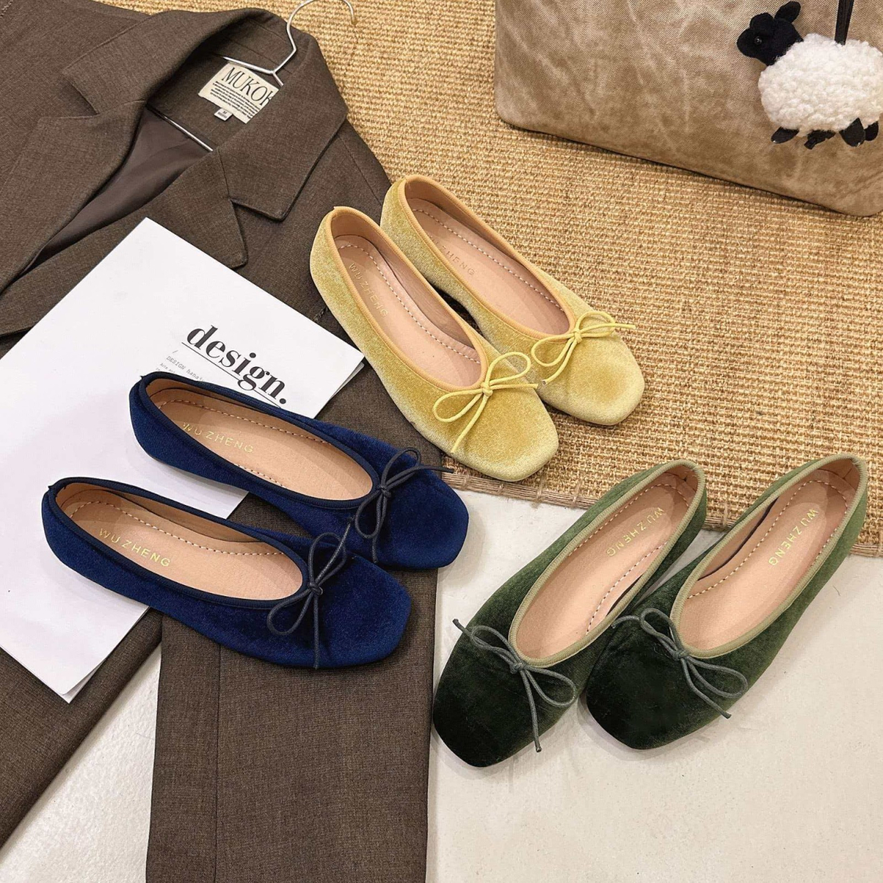 French-style high-end velvet b - Slingback Pumps Women 리뷰 및 가격