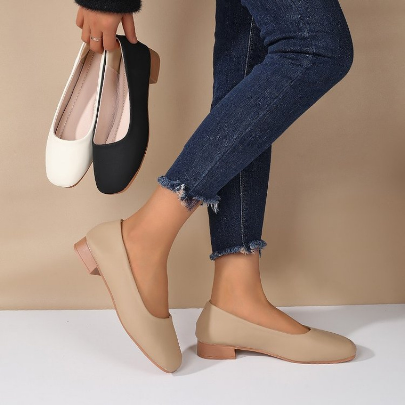 Soft Leather Round Toe Slip-On - Women Shoes Formal 리뷰 및 가격