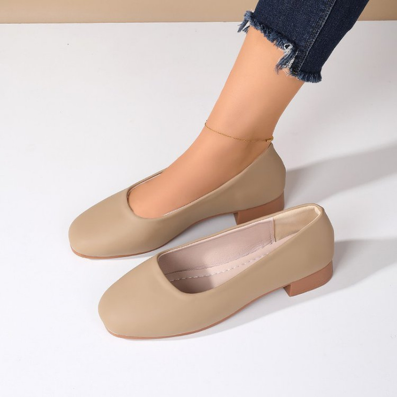 Soft Leather Round Toe Slip-On - Women Shoes Formal 리뷰 및 가격