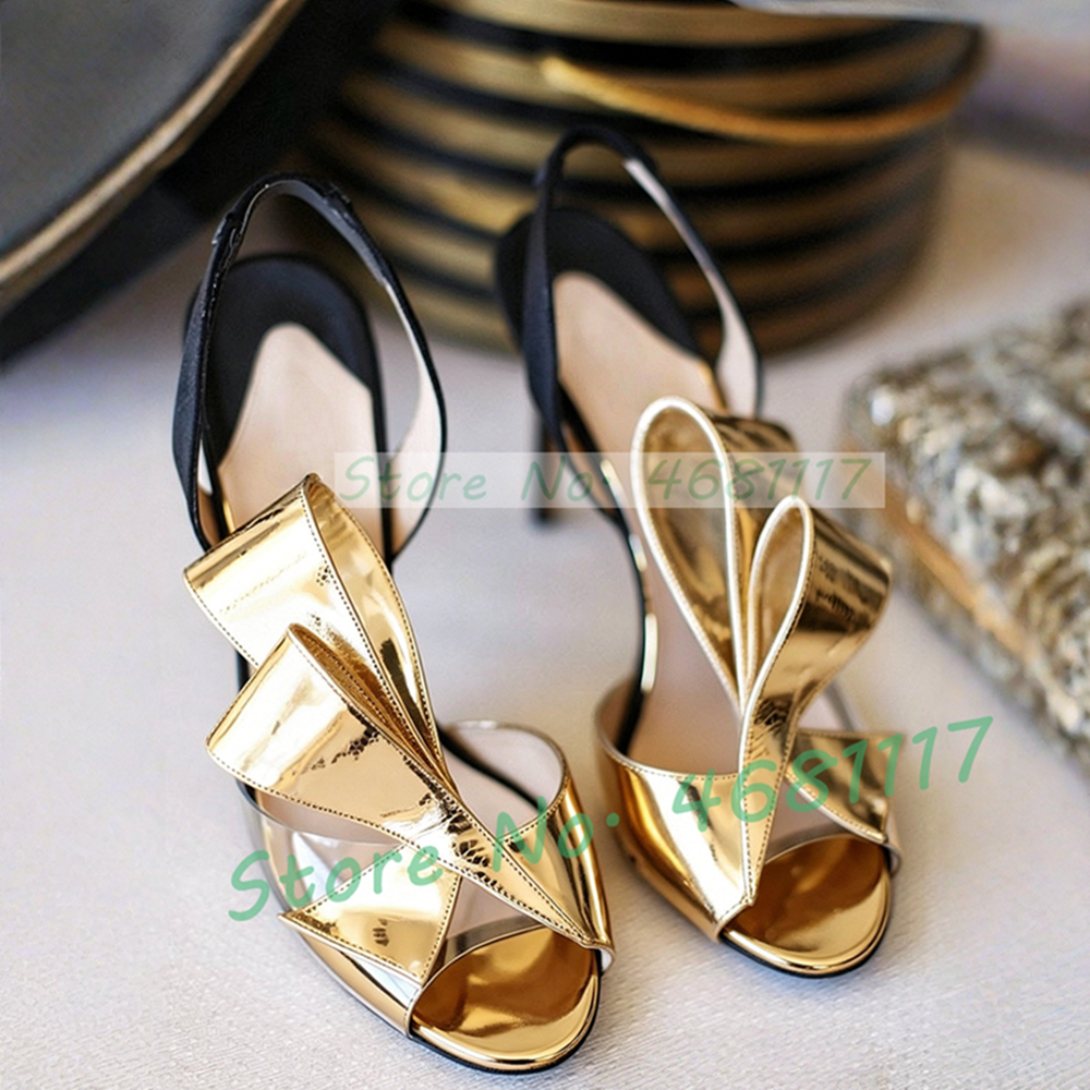 Satin Bow Back Strap High Heel - Clear Strap Heel 리뷰 및 가격