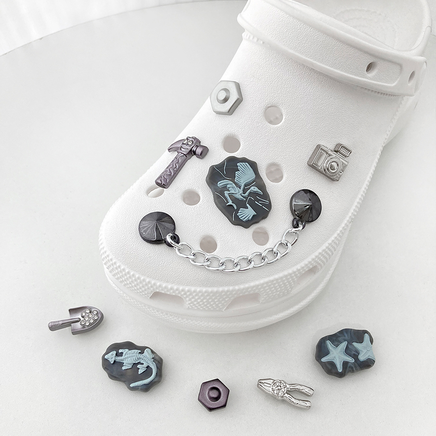 10pcs Dinosaur Fossil Style Cu - Croc Style Clog 리뷰 및 가격