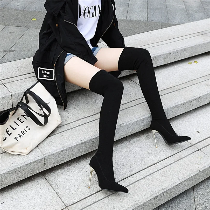 Plus Size Stretch Leopard Over - Sock Boot Women 리뷰 및 가격
