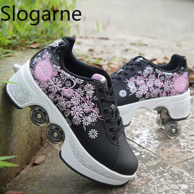 Women 4 Wheels Deformation Rol - Women Shoes Casual 리뷰 및 가격