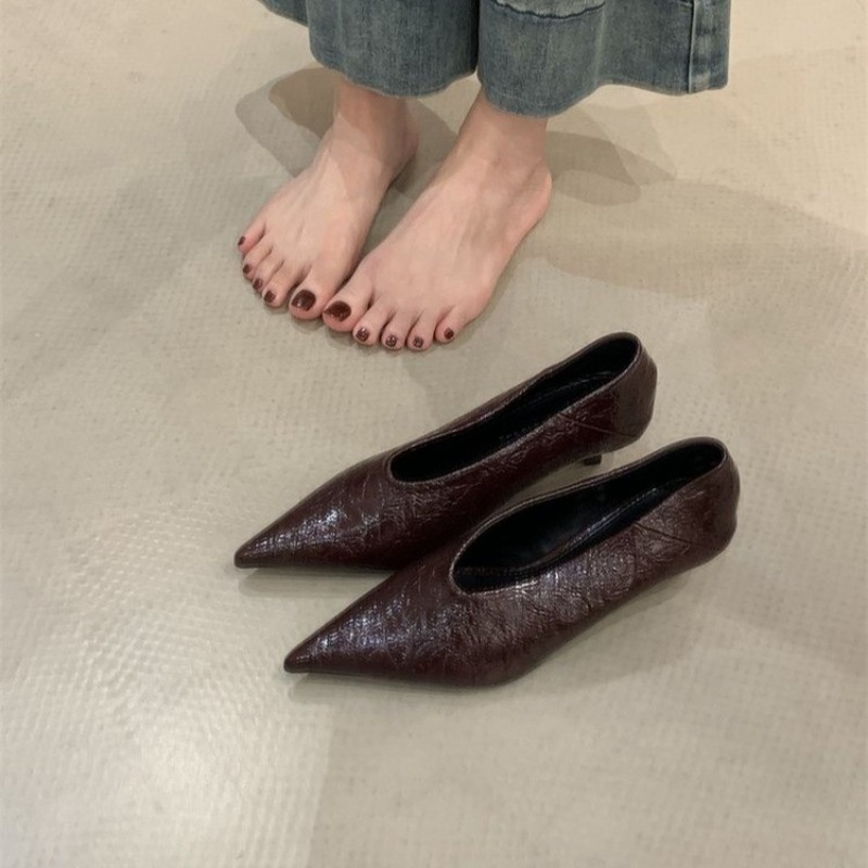 2025 Autumn New Commuter Wind  - Slingback Pumps Women 리뷰 및 가격