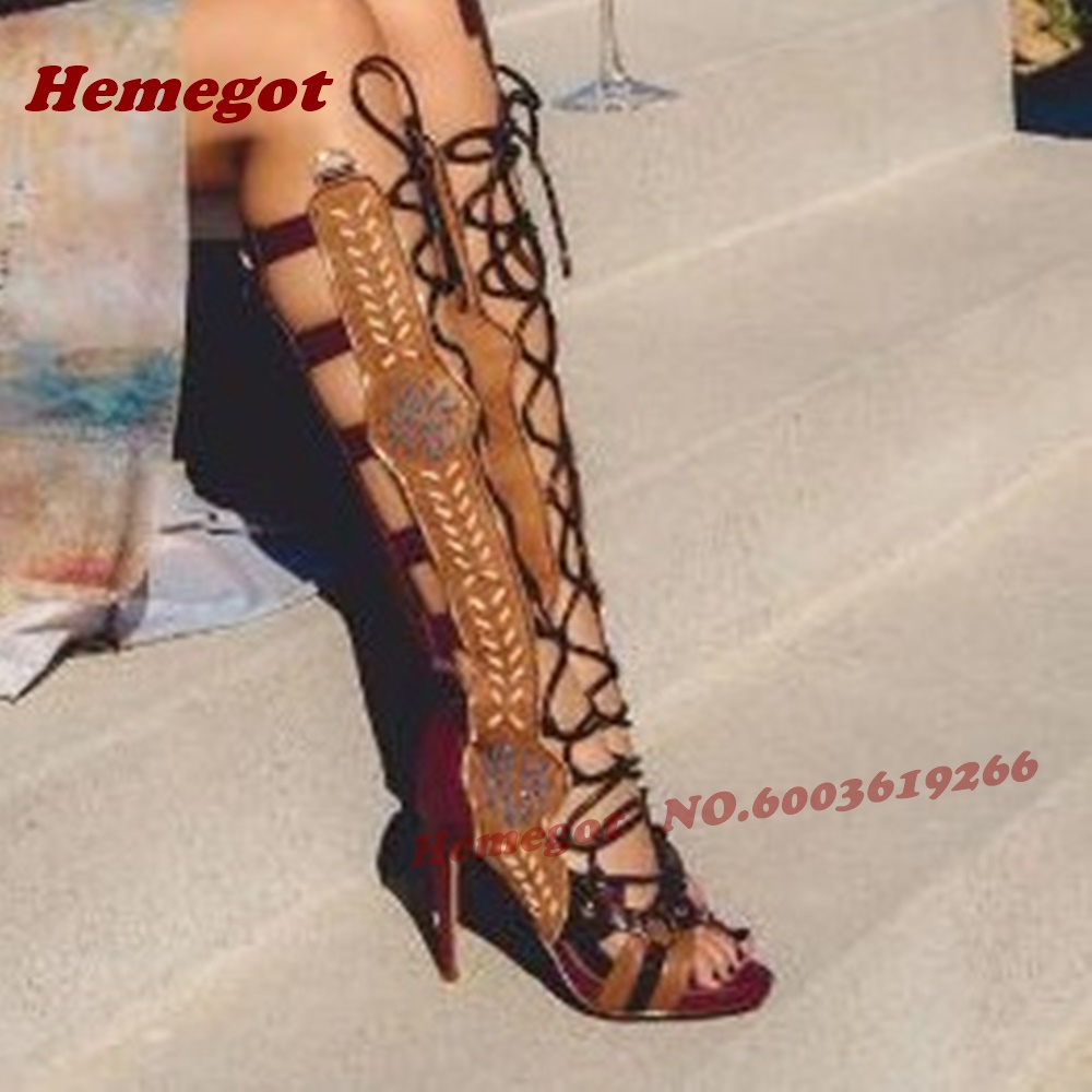 Bohemian Embroidered Gladiator - Knee High Boots Women 리뷰 및 가격