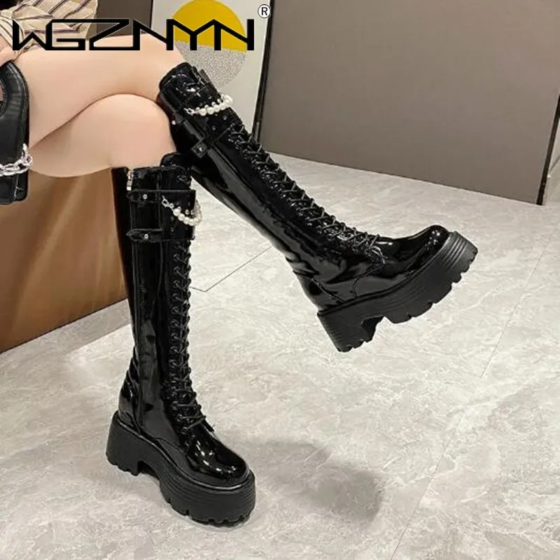 Winter Leather Warm Plush Boot - Knee High Boots Women 리뷰 및 가격