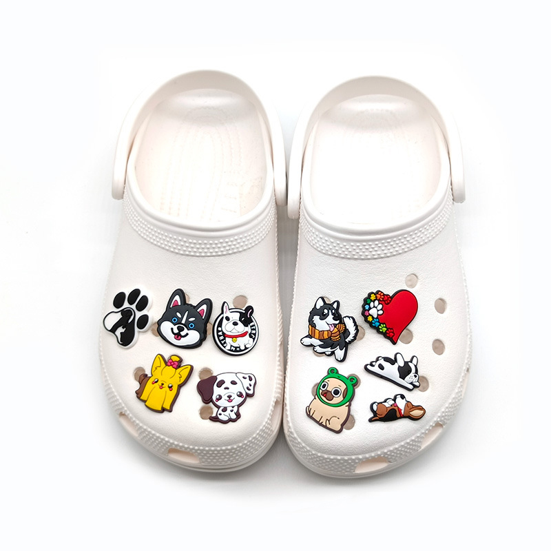 Cute Dog Shoe Charms for Crocs - Croc Style Clog 리뷰 및 가격