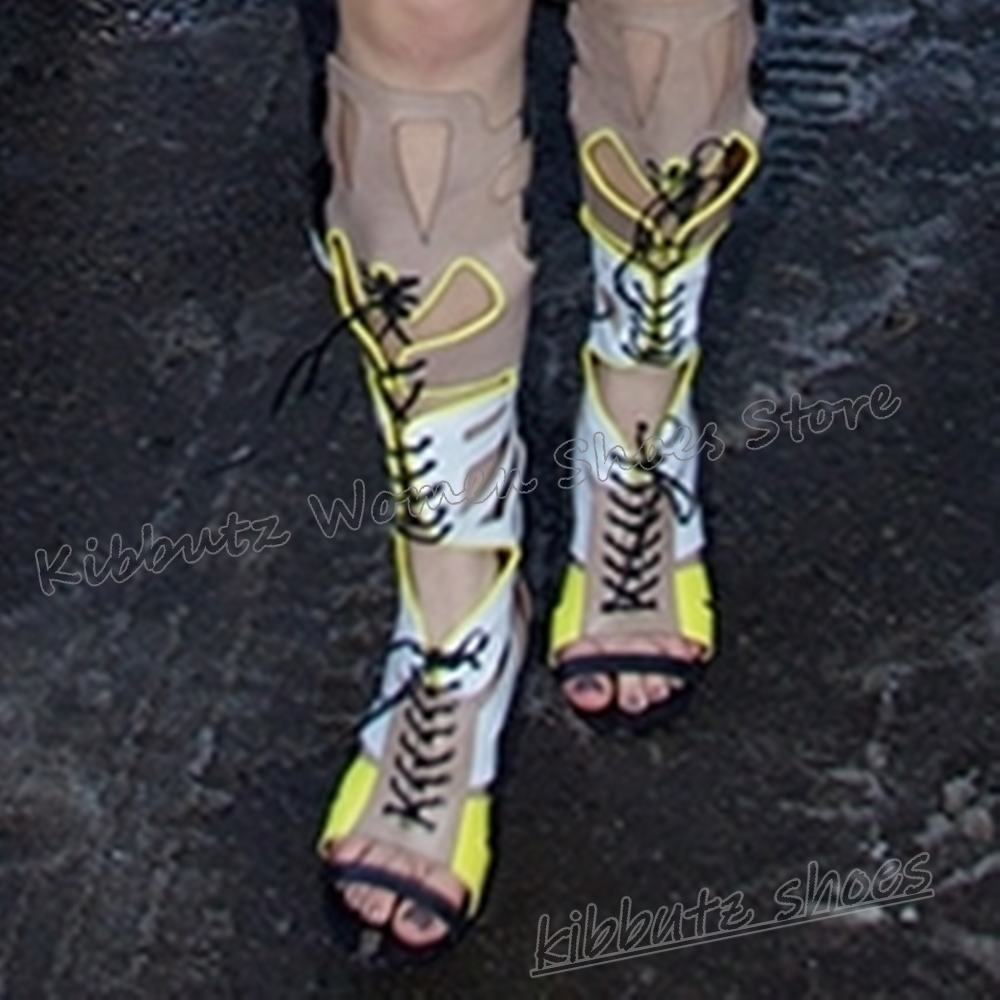 Sneaker Boot Knee High Lace-Up - Knee High Boots Women 리뷰 및 가격