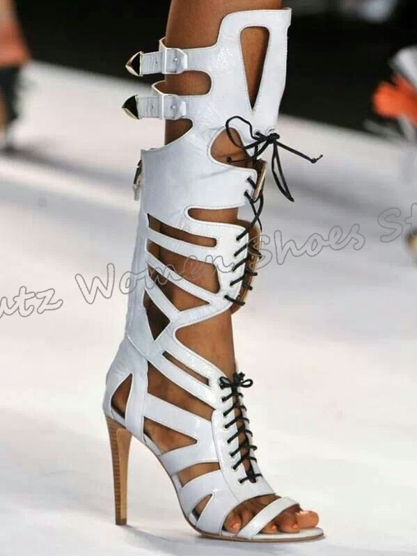 Sneaker Boot Knee High Lace-Up - Knee High Boots Women 리뷰 및 가격