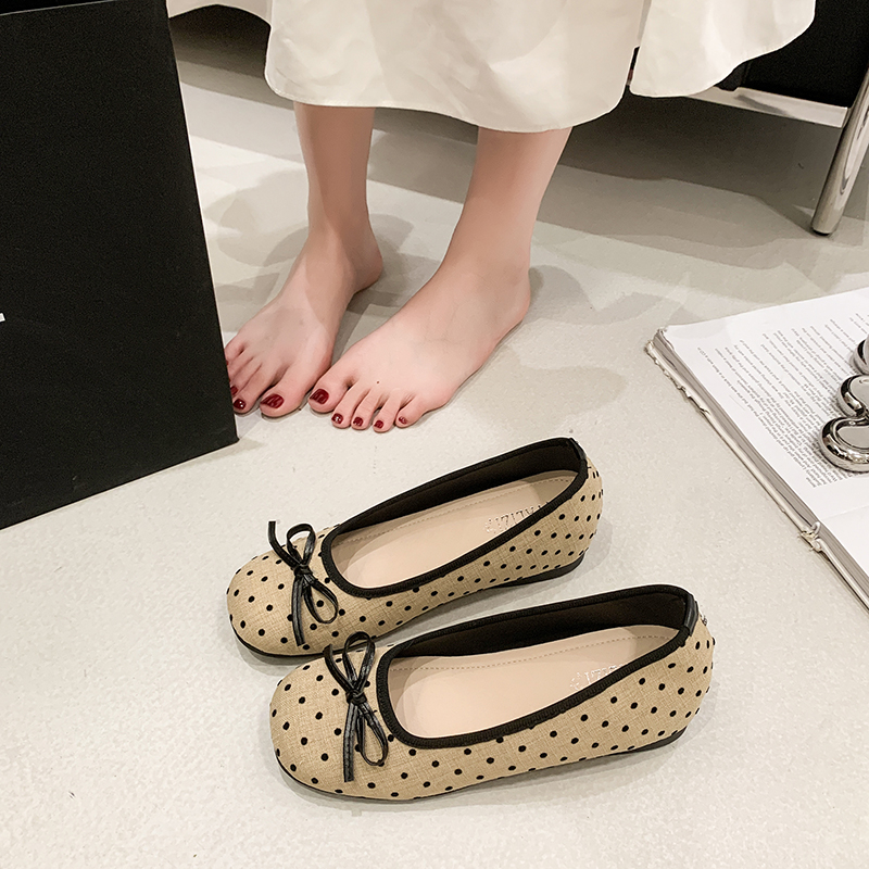 Soft Korean-style Bow Tie Flat - Slingback Pumps Women 리뷰 및 가격