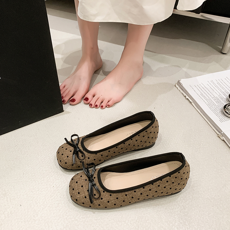 Soft Korean-style Bow Tie Flat - Slingback Pumps Women 리뷰 및 가격