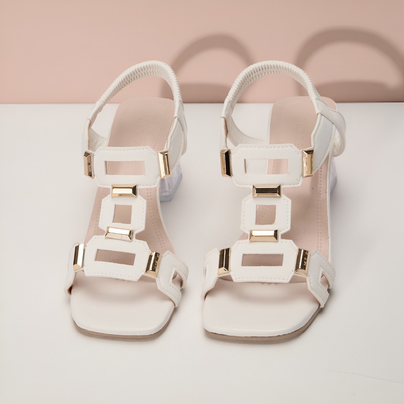 Fashion Plus Size Simple Elega - Clear Strap Heel 리뷰 및 가격