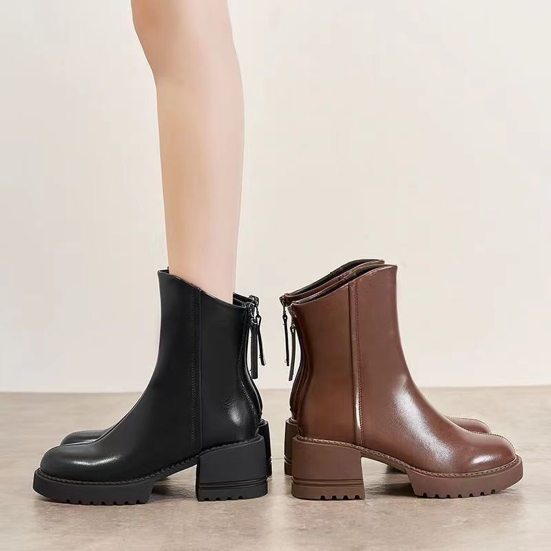 Leather Round Toe Platform Wat - Women'S Shoes Trending 2025 리뷰 및 가격