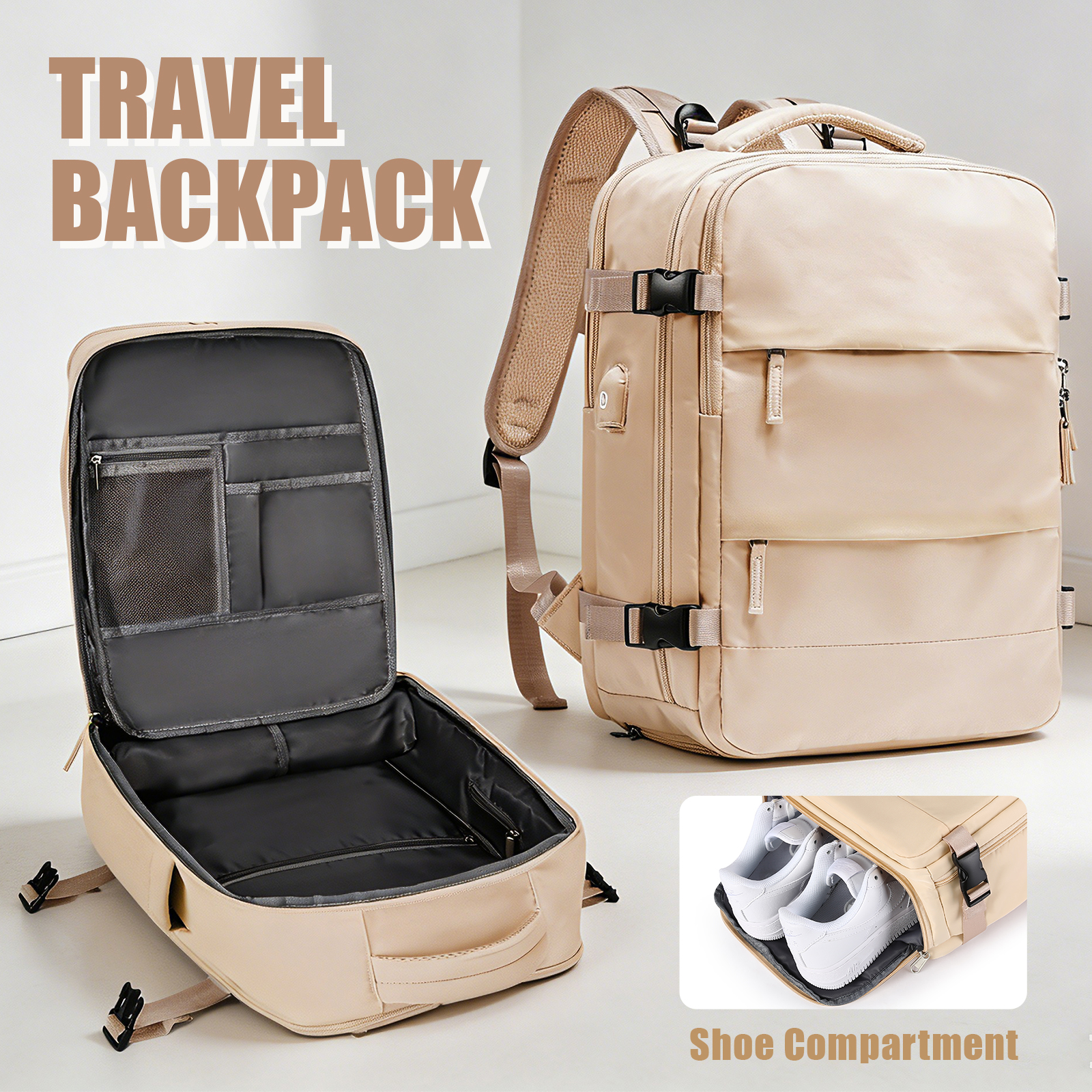 Large Travel Backpack for Men  - Women Shoes Casual 리뷰 및 가격