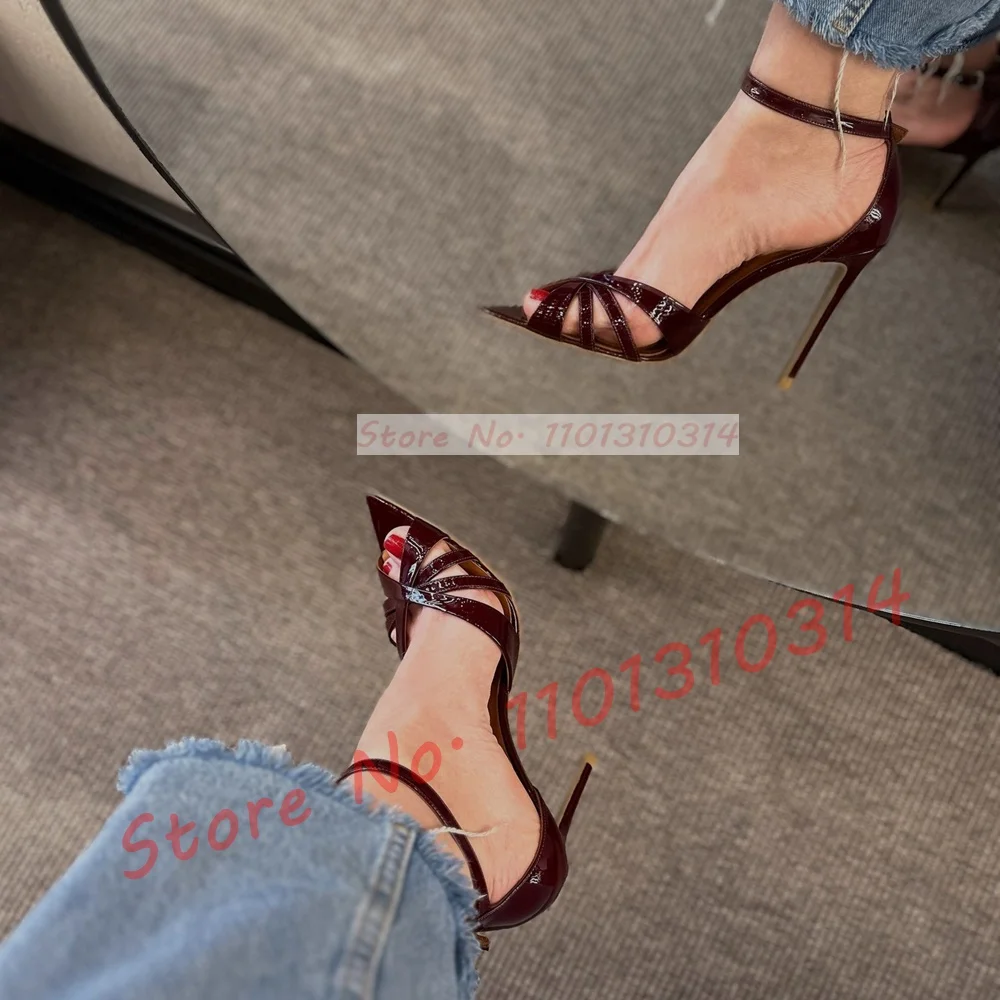 Nude Cross Strap High Heels Sa - Women'S Shoes Trendy 리뷰 및 가격