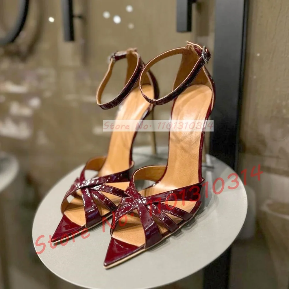 Nude Cross Strap High Heels Sa - Women'S Shoes Trendy 리뷰 및 가격
