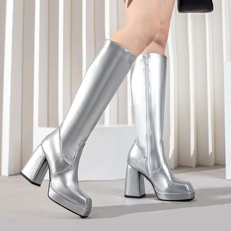 Green Winter Women Platform Kn - Knee High Boots Women 리뷰 및 가격