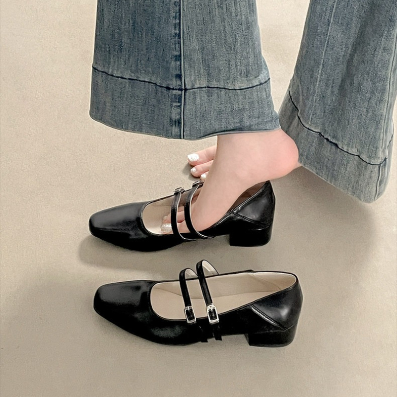 Square Toe Low Heel Women Silv - Women Shoes Casual 리뷰 및 가격
