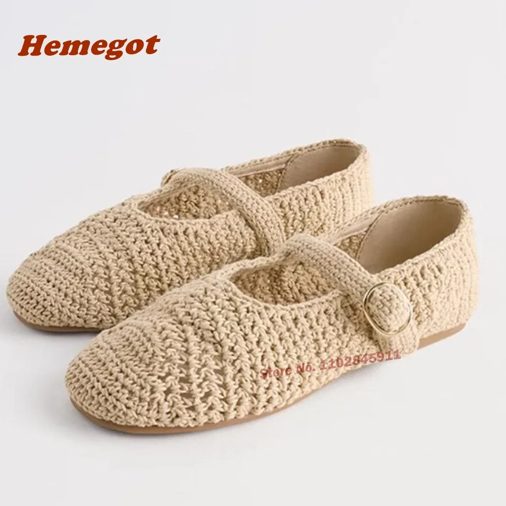 Weaven Hollow Out Pumps Round  - Women Shoes Casual 리뷰 및 가격