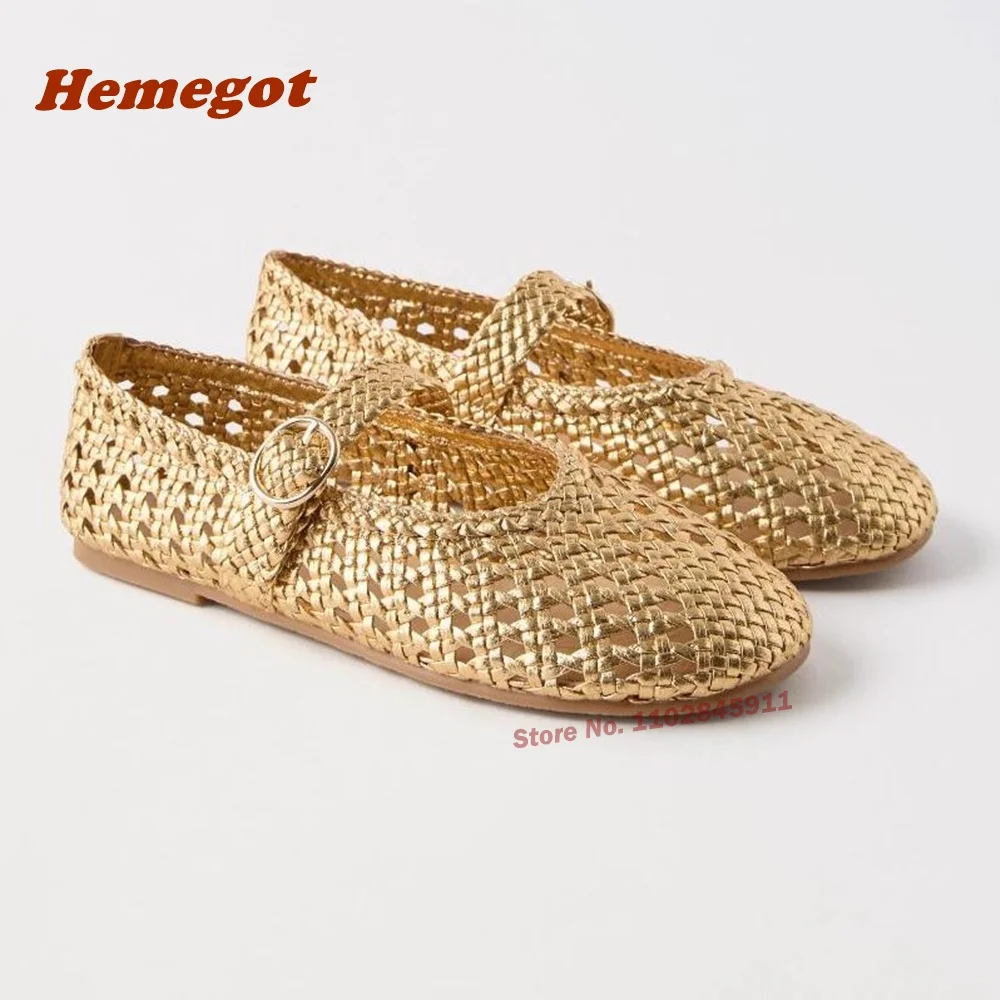 Weaven Hollow Out Pumps Round  - Women Shoes Casual 리뷰 및 가격