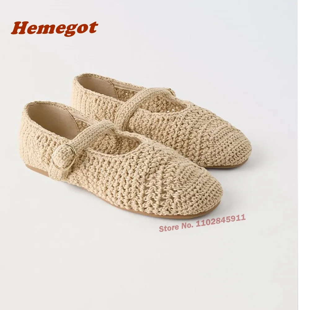 Weaven Hollow Out Pumps Round  - Women Shoes Casual 리뷰 및 가격