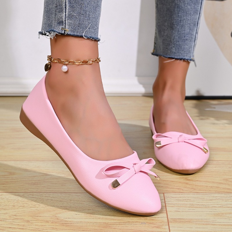 Bow Shallow Mouth Soft Sole Co - Women Shoes Casual 리뷰 및 가격