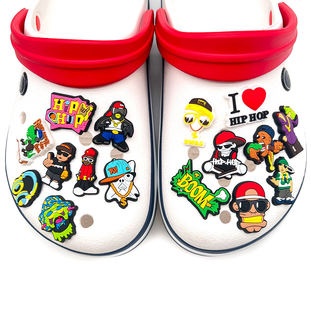 Hip Hop Rock Shoe Charms Pin F - Croc Style Clog 리뷰 및 가격